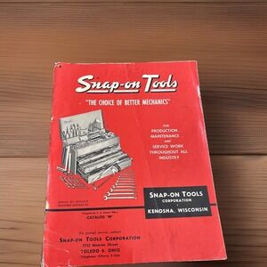 Vintage 1958 Snap-on Tools Catalog W Tool Equipment Kenosha Wisconsin